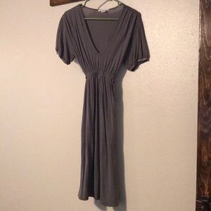 Grey wrap dress